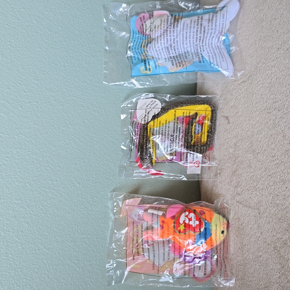 2000 McDonalds Happy Meal❤TY Teenie Beanie Babies☆Full Set New Unopened Packages - Picture 4 of 17
